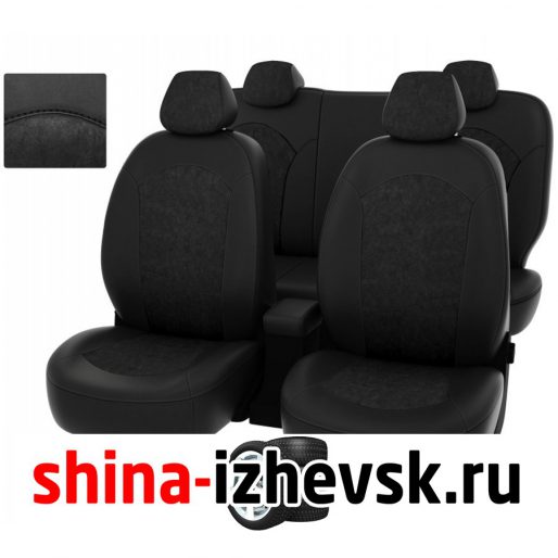Чехлы модельные PSV Mazda CX-5 2015-2017 г. — Рестайлинг 40/20/40 зад.сид черн эк-жа + черн алькантара "Оригинал" 126308 в Ижевске